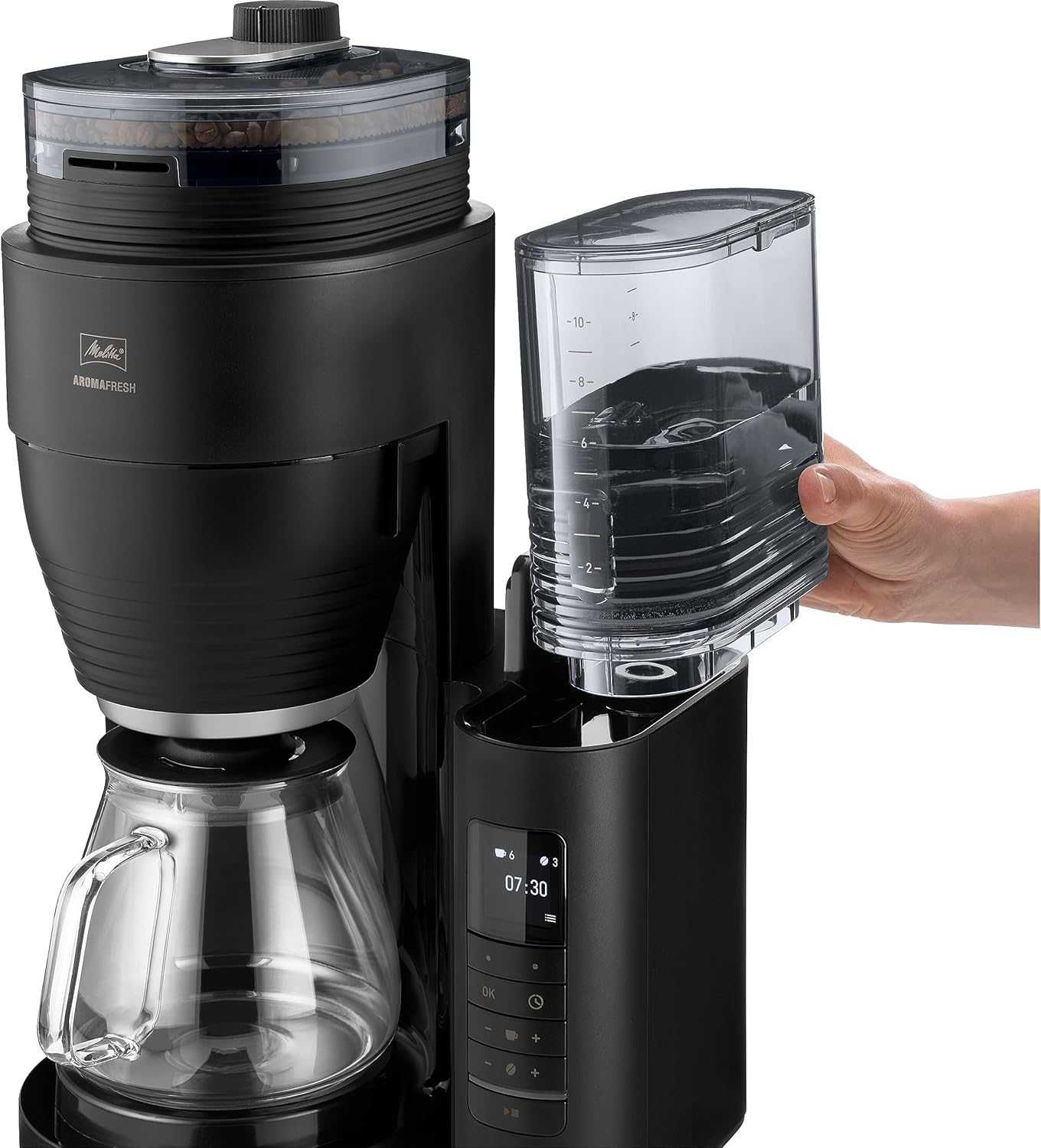 Шварц кафемашина с мелачка Melitta AromaFresh Pro X, филтър кафемашина