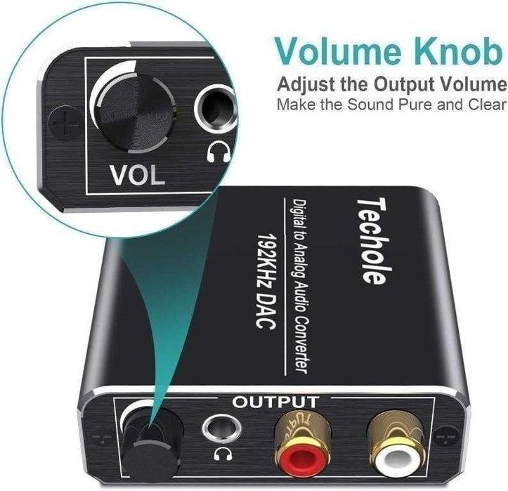 Аудио конвертор-192kHz Techole HS203-BK