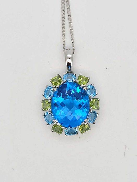 Colier 14k cu topaz 5,87gr effy