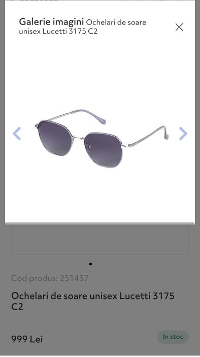 Ochelari de soare Lucetti ZT1034 C3 și 3175 C2, Noi