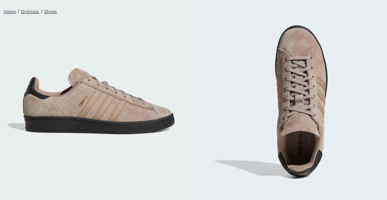 Оригинални кожени кецове * ADIDAS CAMPUS ADV * EU41 1/3 -46 1/3