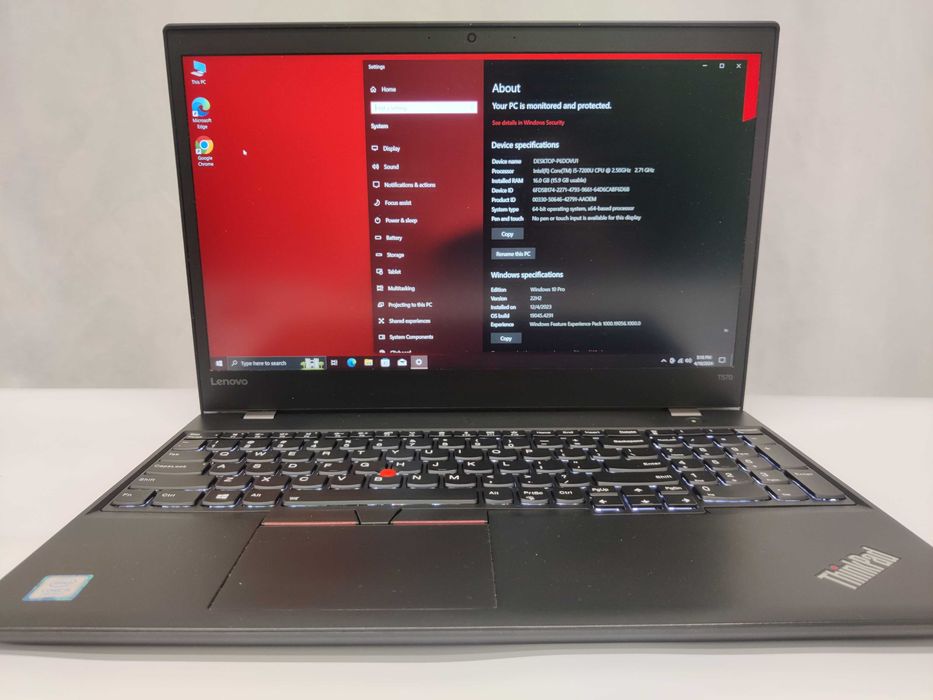 Lenovo ThinkPad T570 i5 3.1GHz 16GB RAM, SSD SAMSUNG 500GB