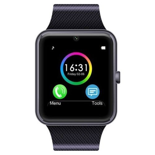 Ceas Smartwatch cu Telefon iUni GT08, Bluetooth, 1.3 MP, Black