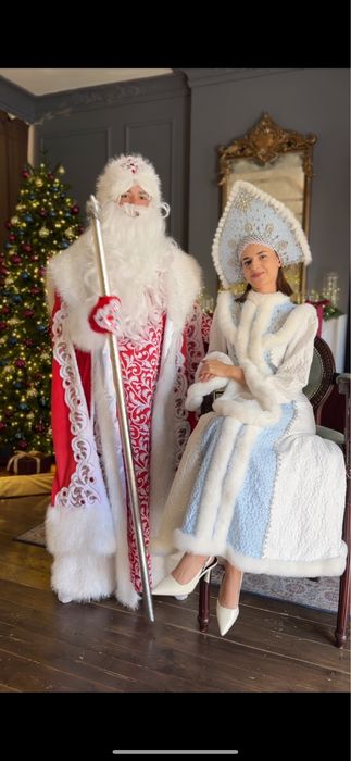 Новогодний костюм деда мороза и снегурочки