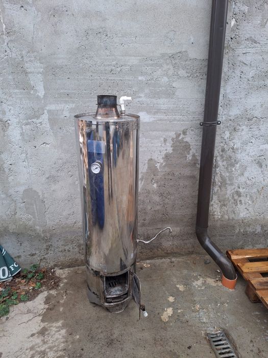 Boiler pe lemne inox