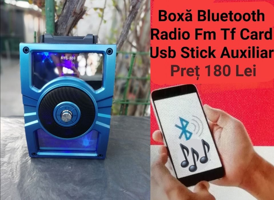 Boxă Bluetooth Activă + Microfon