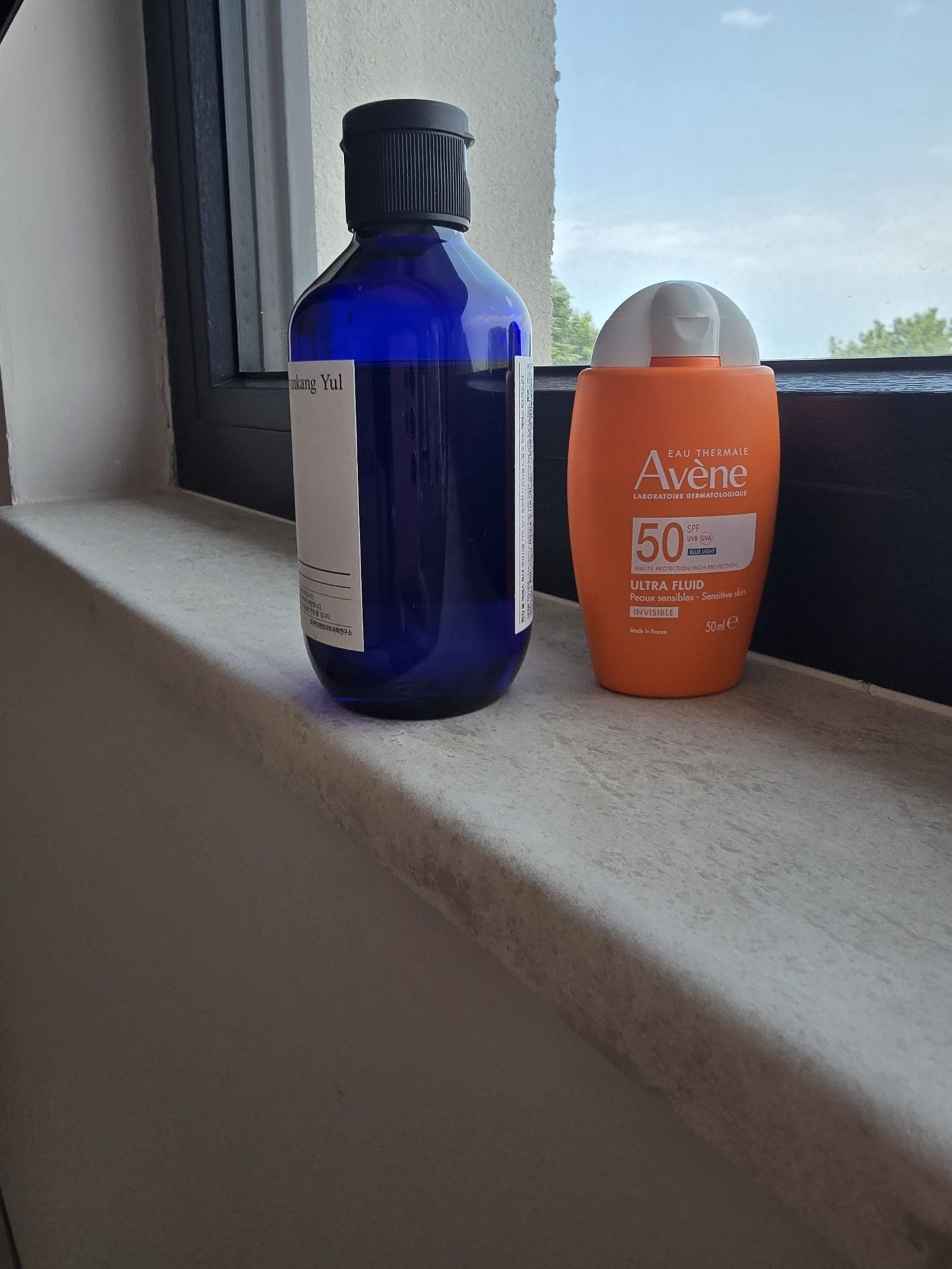 Слънцезащита Avene и тонер Pyunkang yul