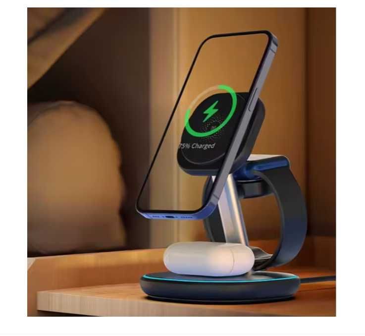 Incarcator wireless 3 in 1 QI