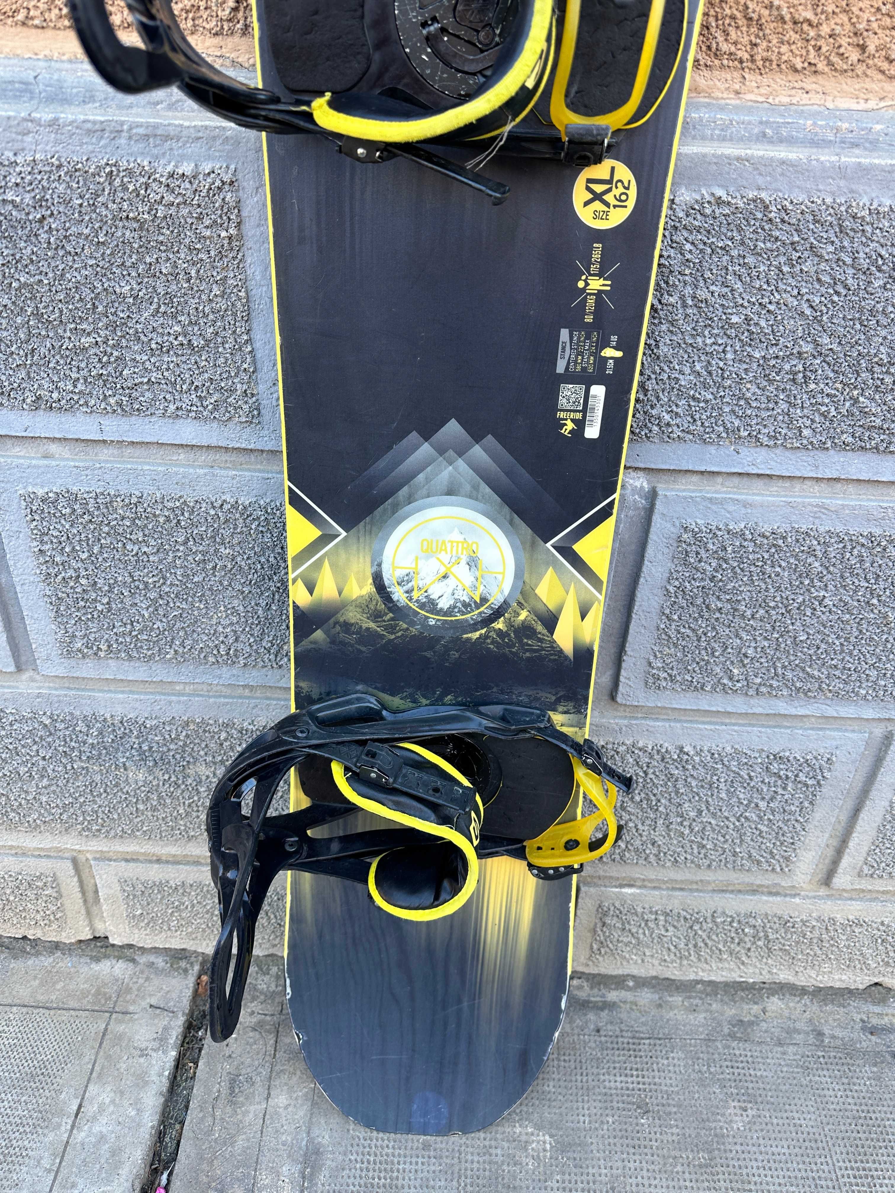 placa snowboard salomon quattro wide L162cm