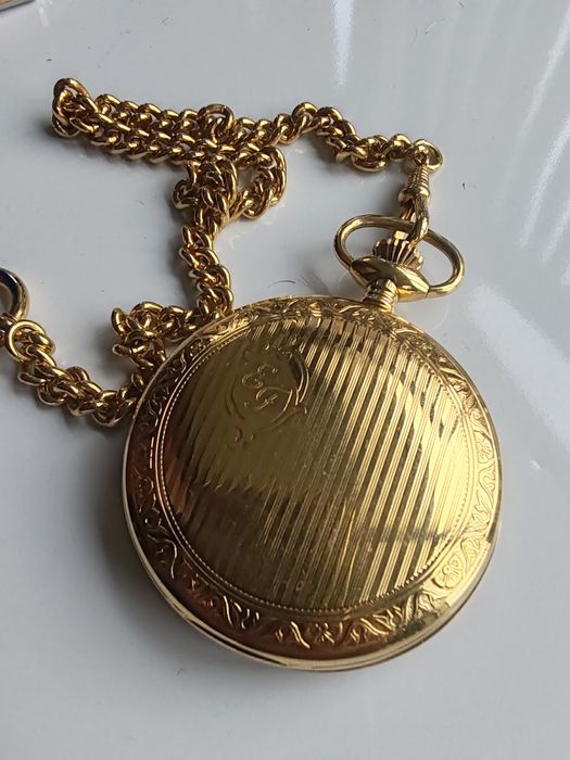 Ceas de buzunar Tissot Savonnette Mecanic Placat cu aur 50 mm