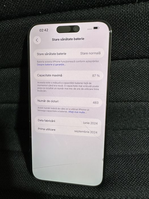 Iphone 15 pro max black, 256gb