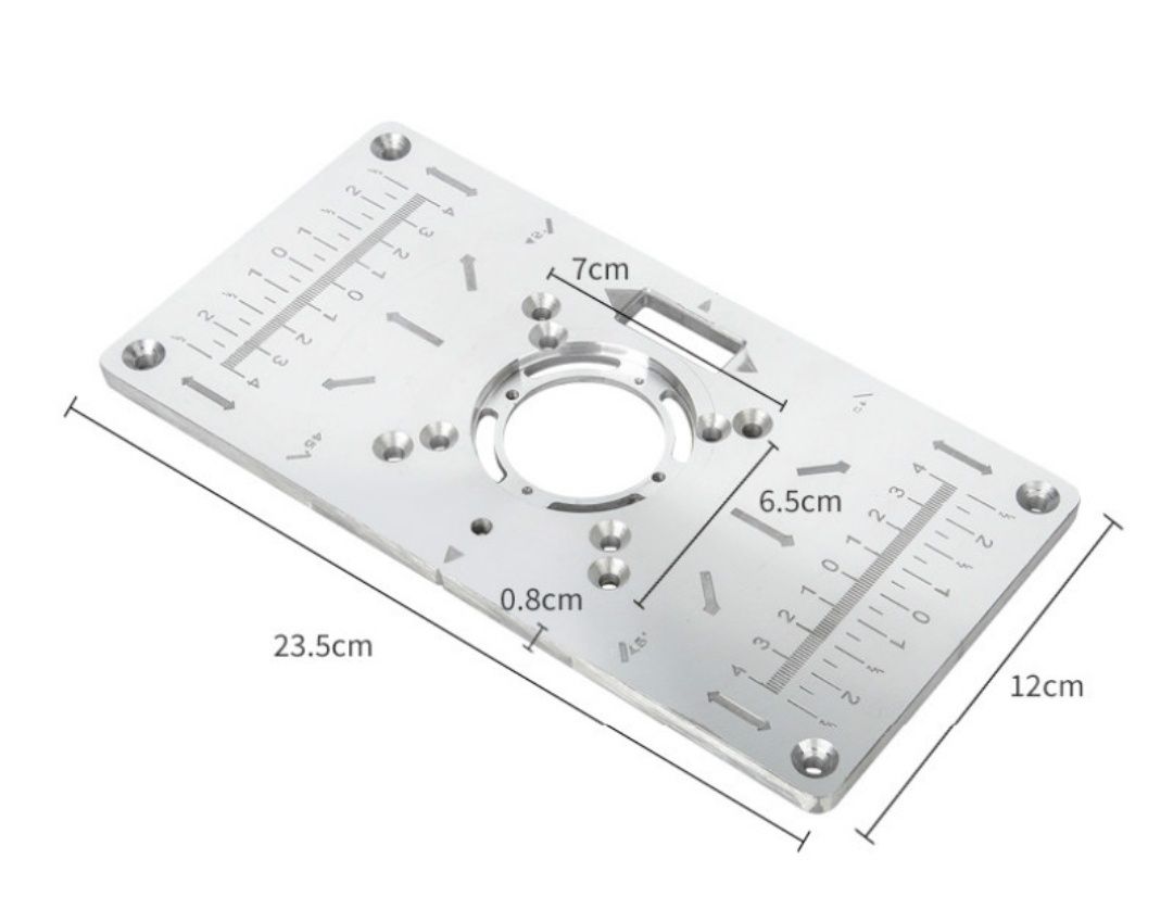 Placă aluminiu inserție pentru oberfreza