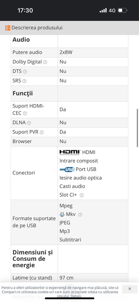 Televizor Philips full hd