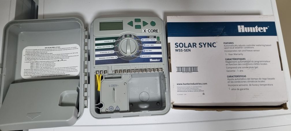 Programator Hunter X-CORE + senzor Wireless SOLAR SYNC