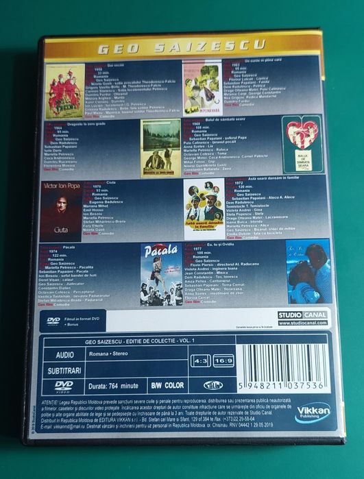 Colectia Geo Saizescu - 8 DVD - Volumul 1