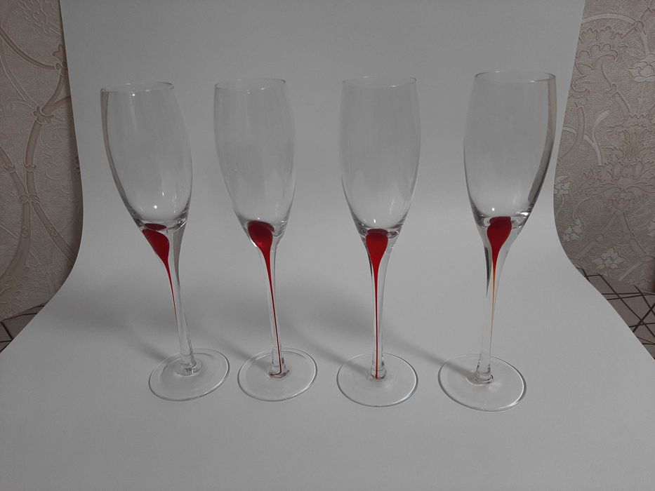 Фужеры стеклянные