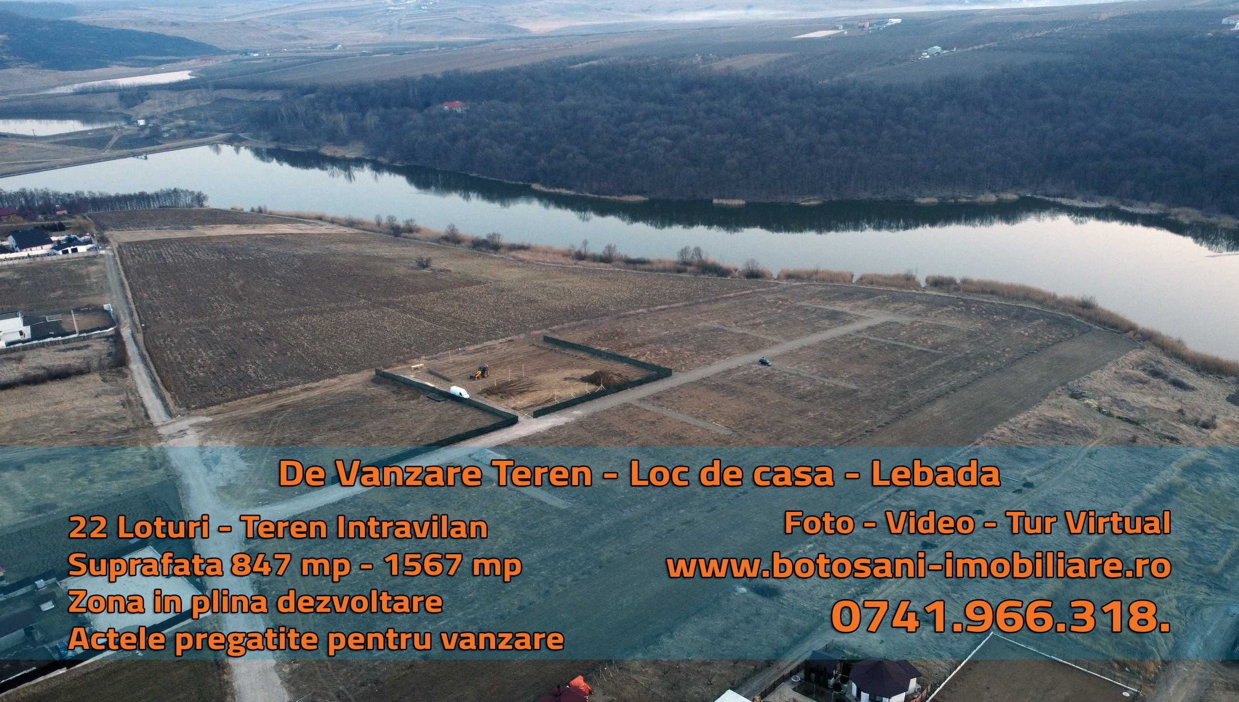 teren de vanzare zona Lebada