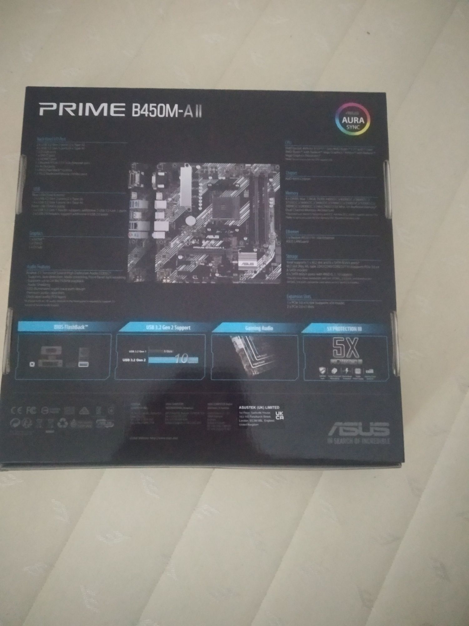 ASUS prime b450M-a2 placa de baza