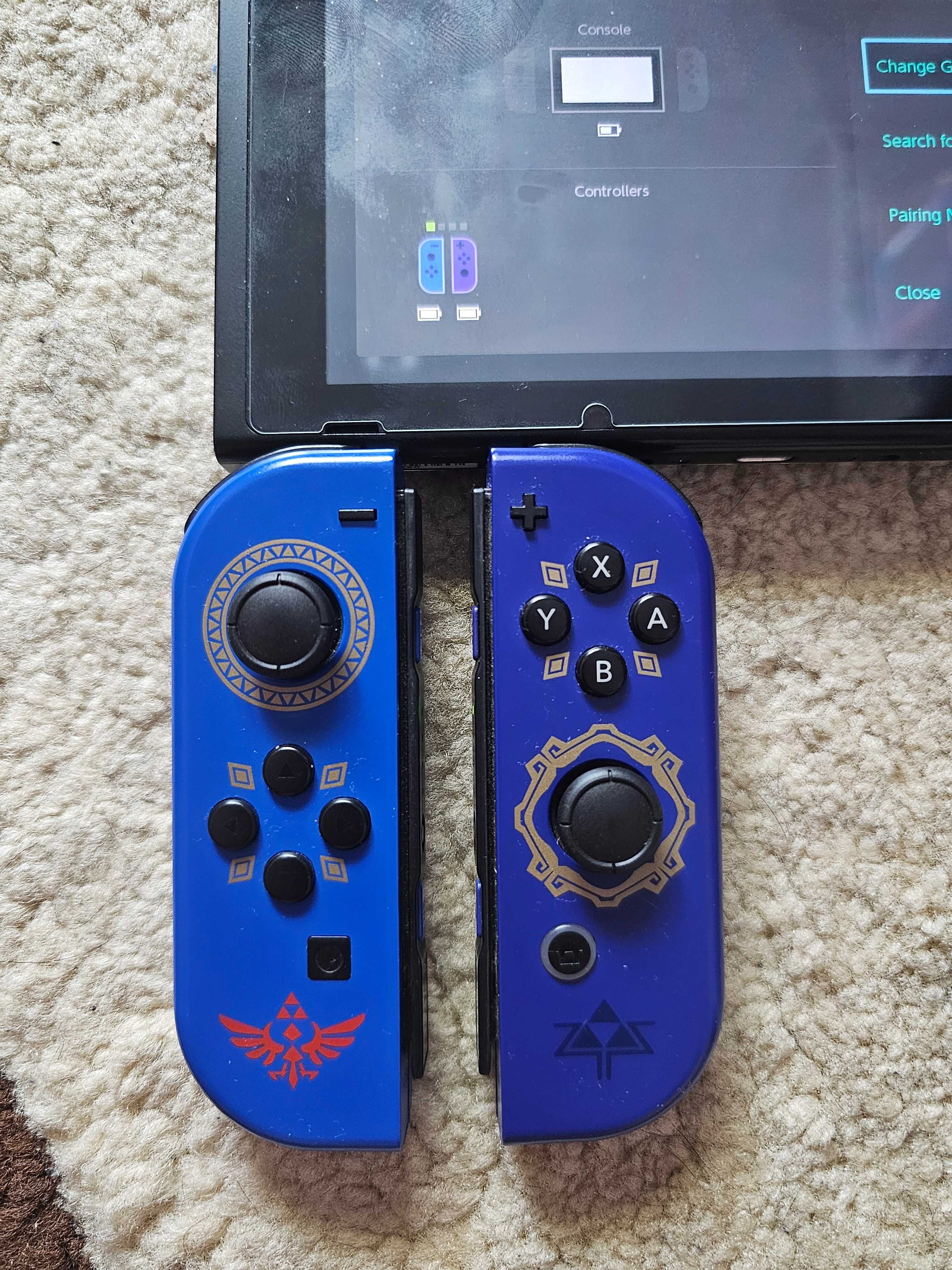 Joy-con zelda nintendo switch cu carcasa schimbata