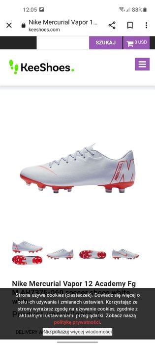 Nike mercurial Vapor обувки 38 номер.