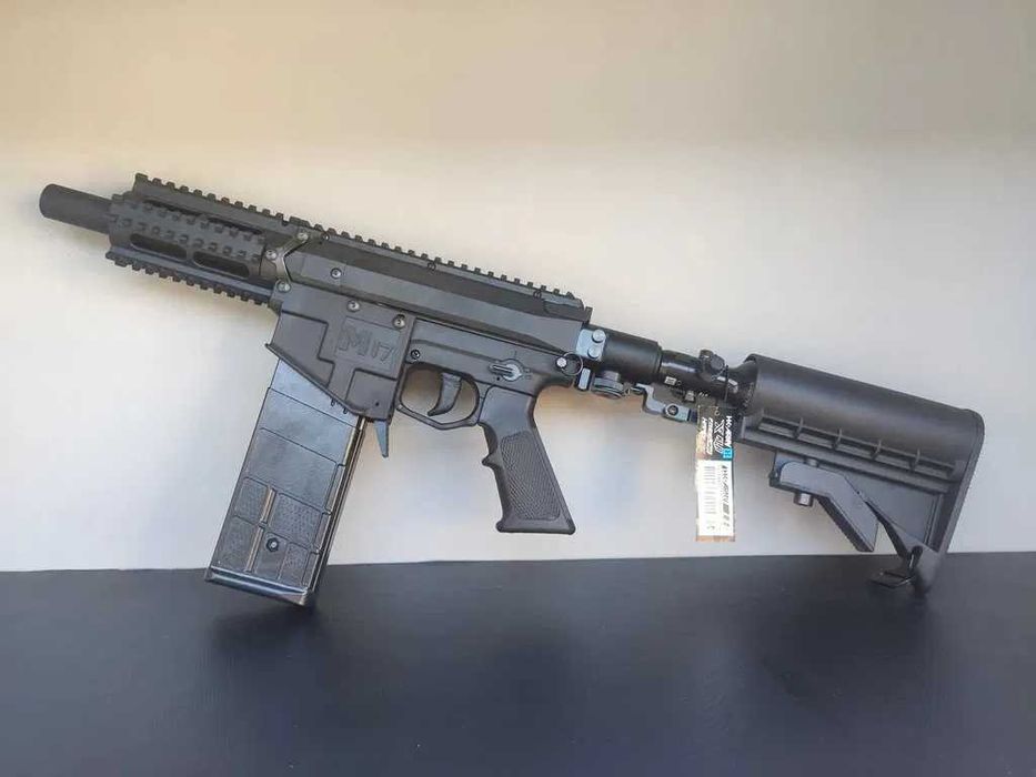 Pusca Airsoft AutoAparare WALKEN M17 Putere 28j BileDeCauciuc cal.68