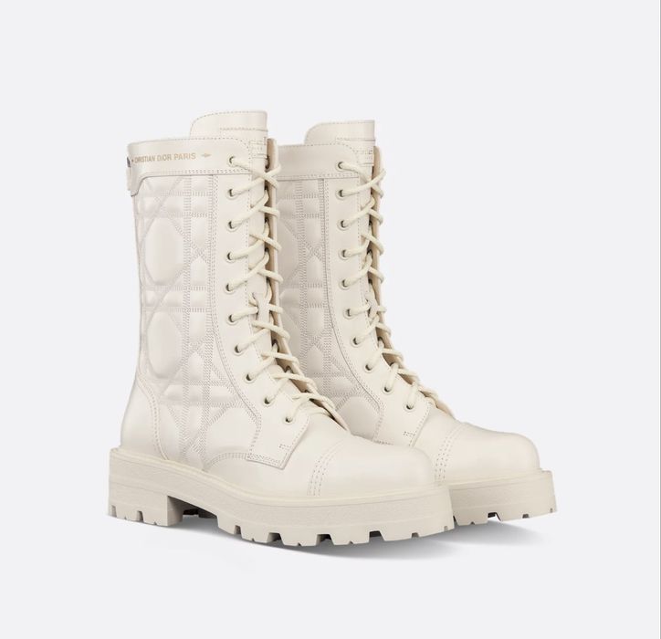 Dior боти 37 в цвят екрю перфектни