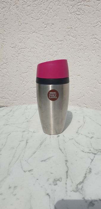 Pahar termic Nescafé Dolce Gusto – roz metalizat