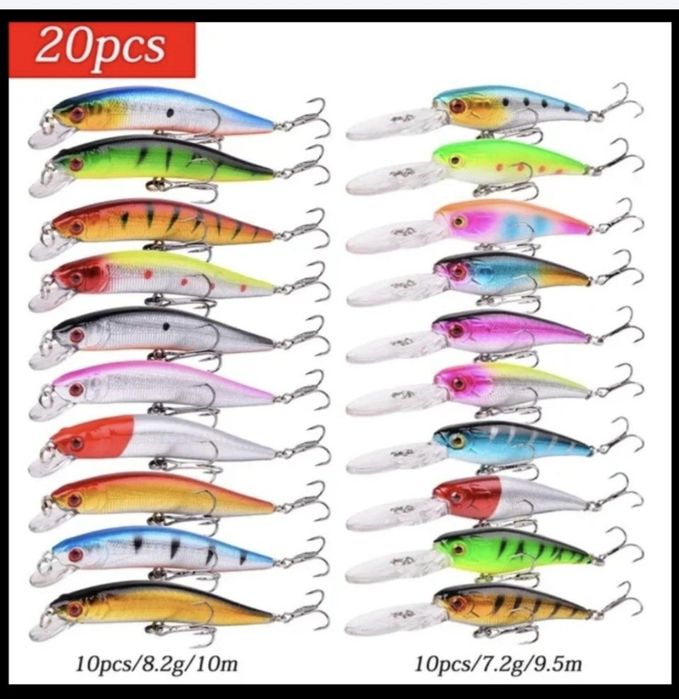 Комплект воблери и блесни