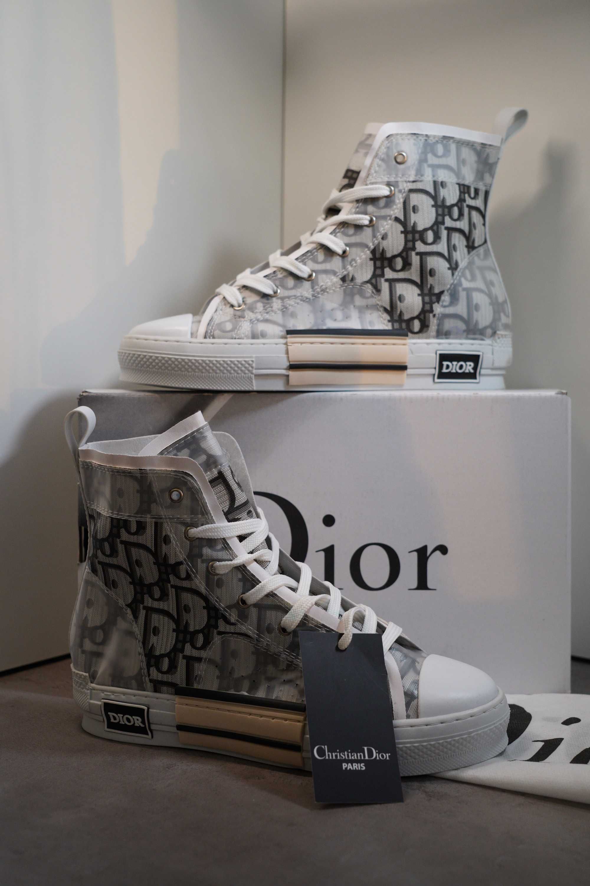 Adidasi DIOR Essentials B23 HIGH-TOP, Produs Nou - Full Box, Premium