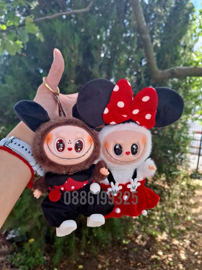 Лабубу Мики Маус и Лабубу Мини Маус Нова Серия Labubu Mickey Mouse