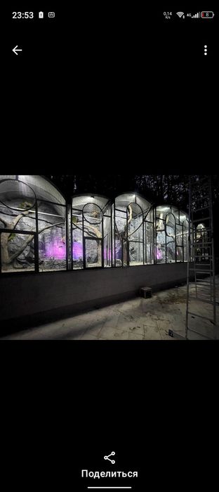 Вольер кафас водопад барельеф бассейн хизматларни таклиф киламиз