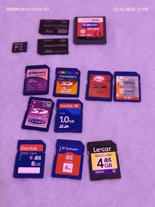 Carduri sd si sd hc dif marimi/ livrare si prin olx