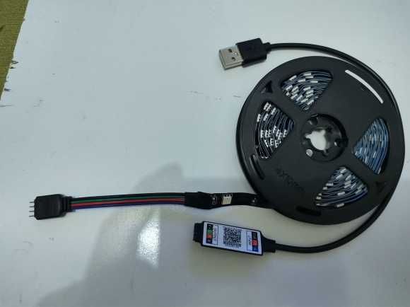 Гъвкава блутут LED лента телевизор RGB5050 Led Strip Light BT App 3м