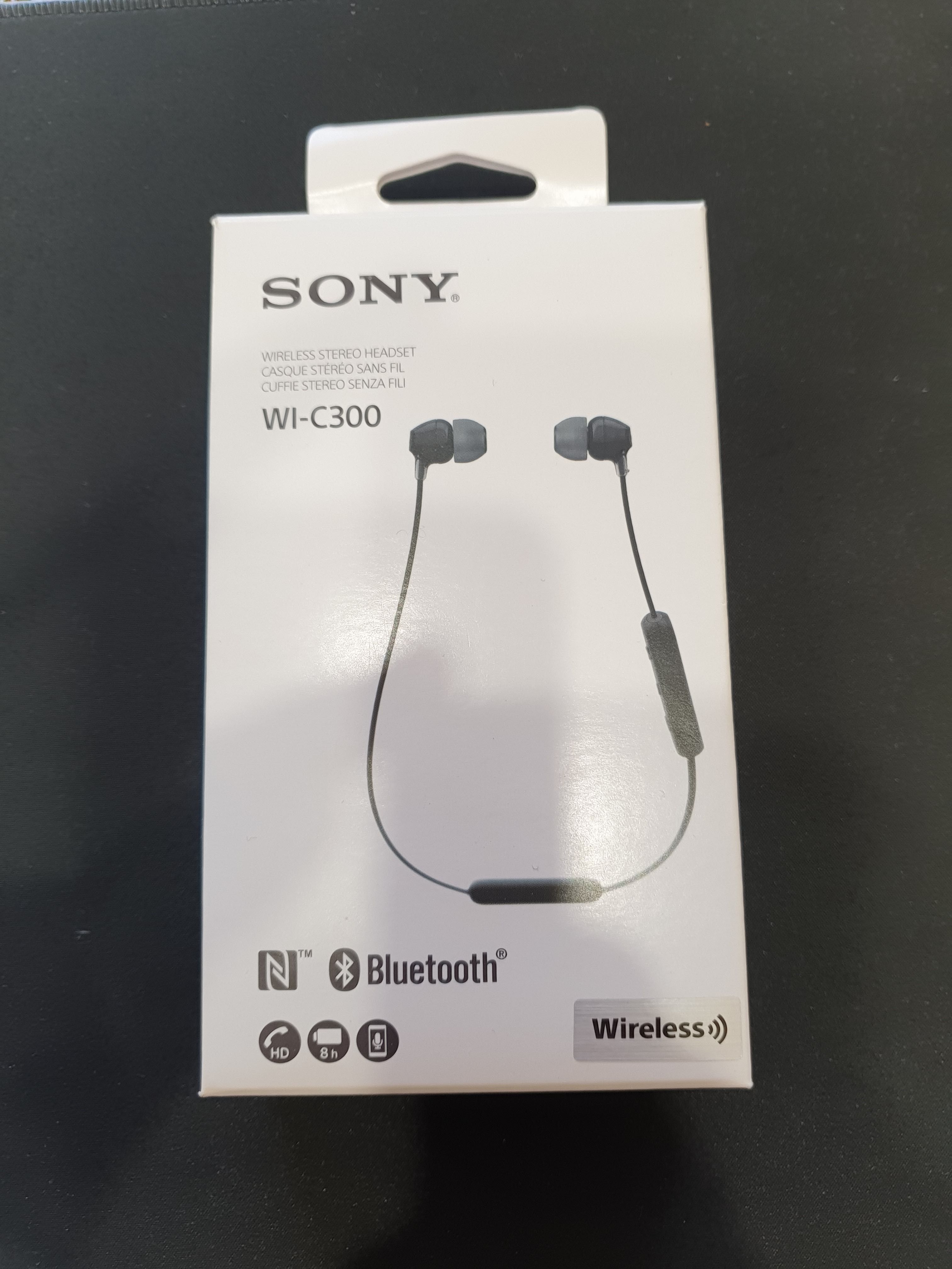 Блутот/ Bluetooth слушалки Sony WI-C300 черни