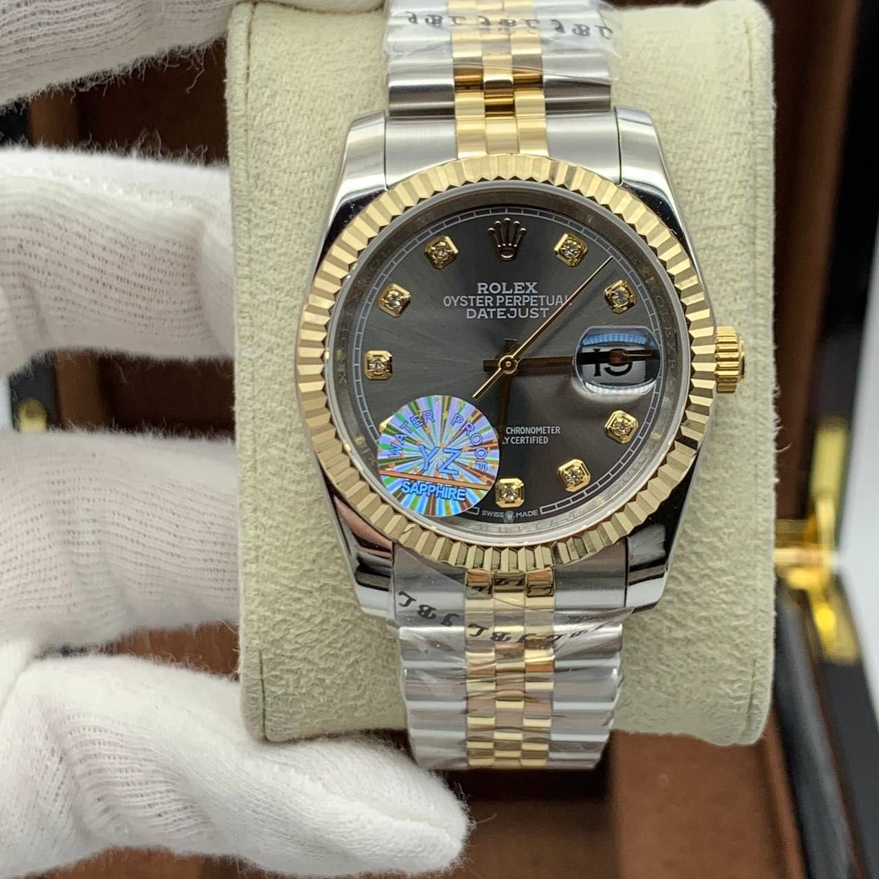Rolex Datejust Silver Gold Jubilee Lady 36mm Collection