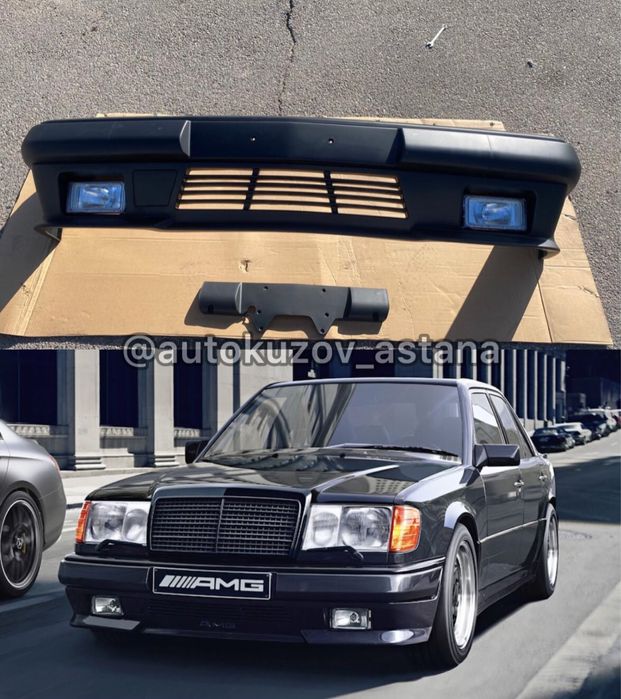 Мерседес W124 AMG 1 передний бампер Е-класс 83-95 АМГ 1