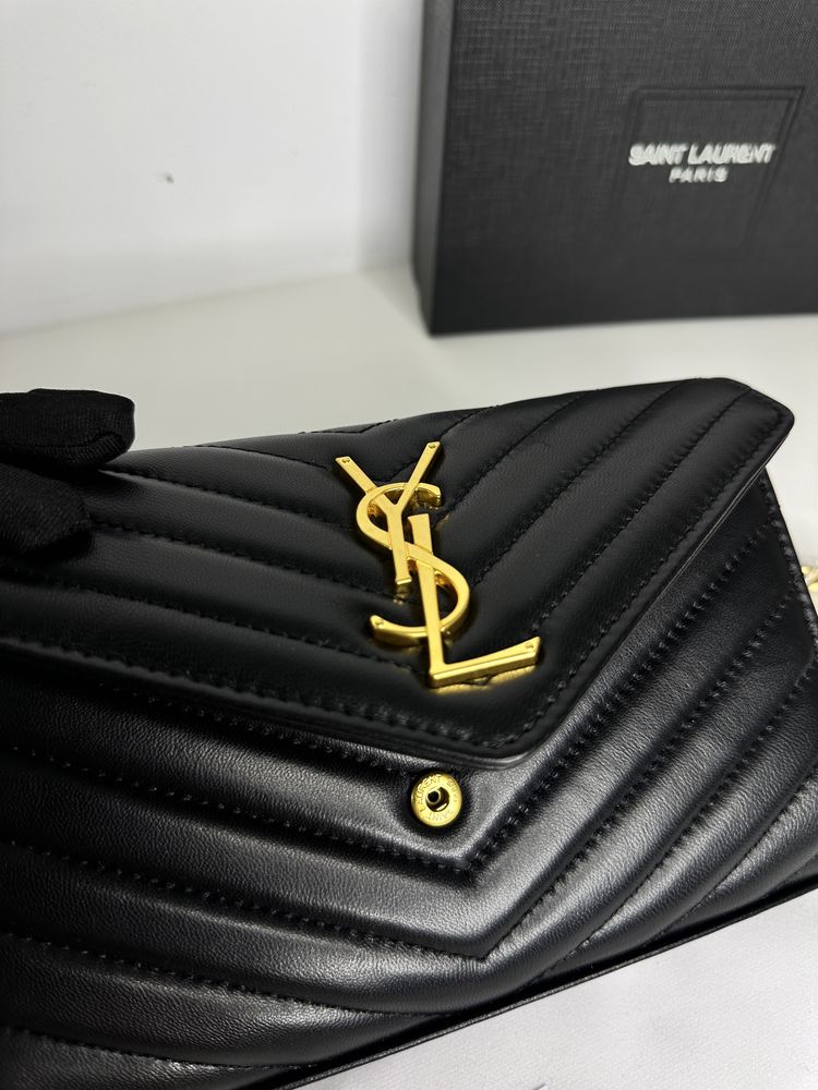 Geanta de lux YSL Saint Laurent piele naturala 100% cutie cadou