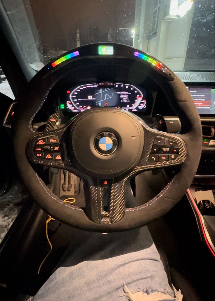 Volan BMW M ALCANTARA Seria G / LED / Incalzire / Vibratii / TJA