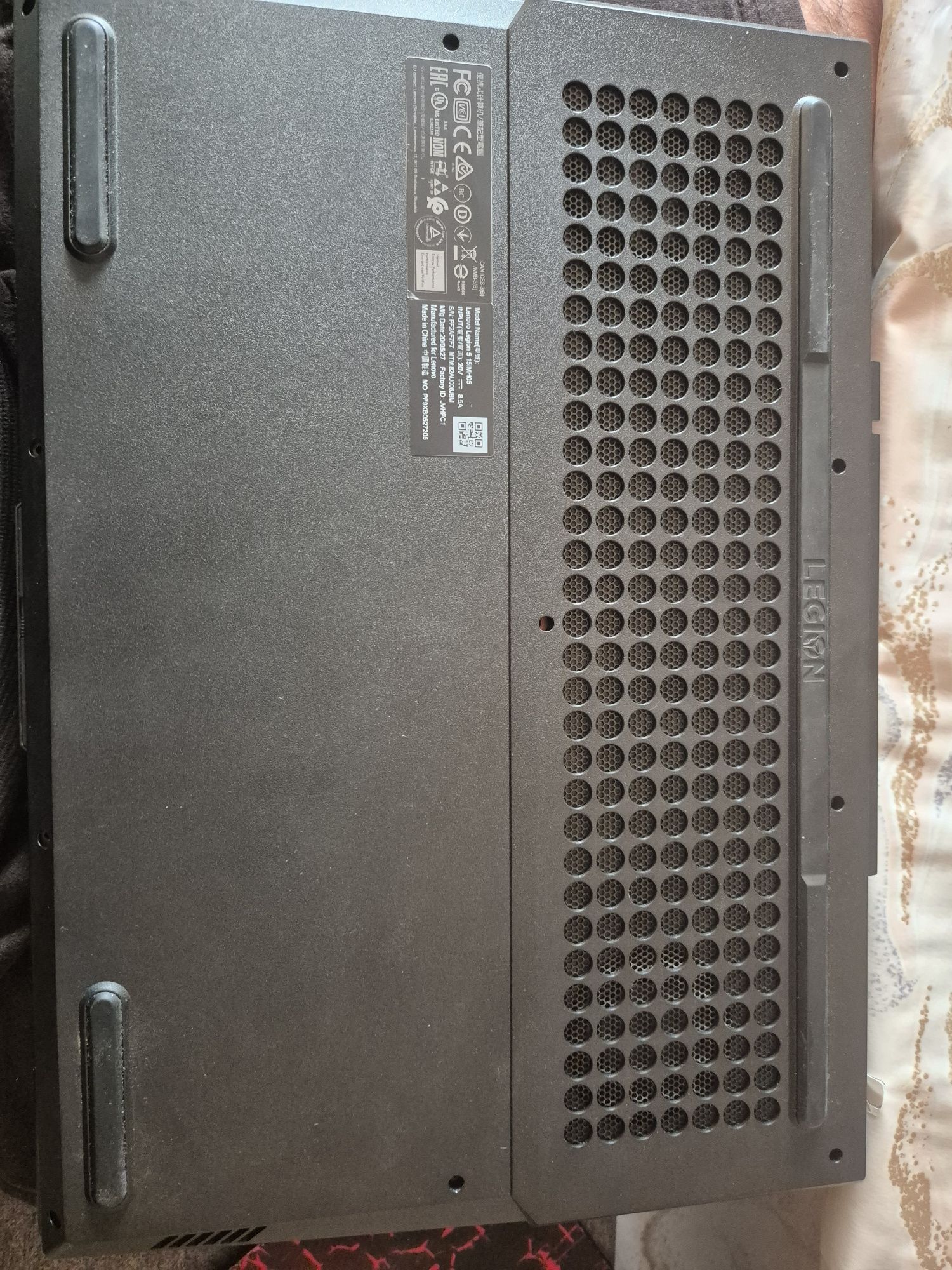 (ЗА ЧАСТИ) Lenovo Legion 5 15.6 инча IPS FullHD 120Hz A