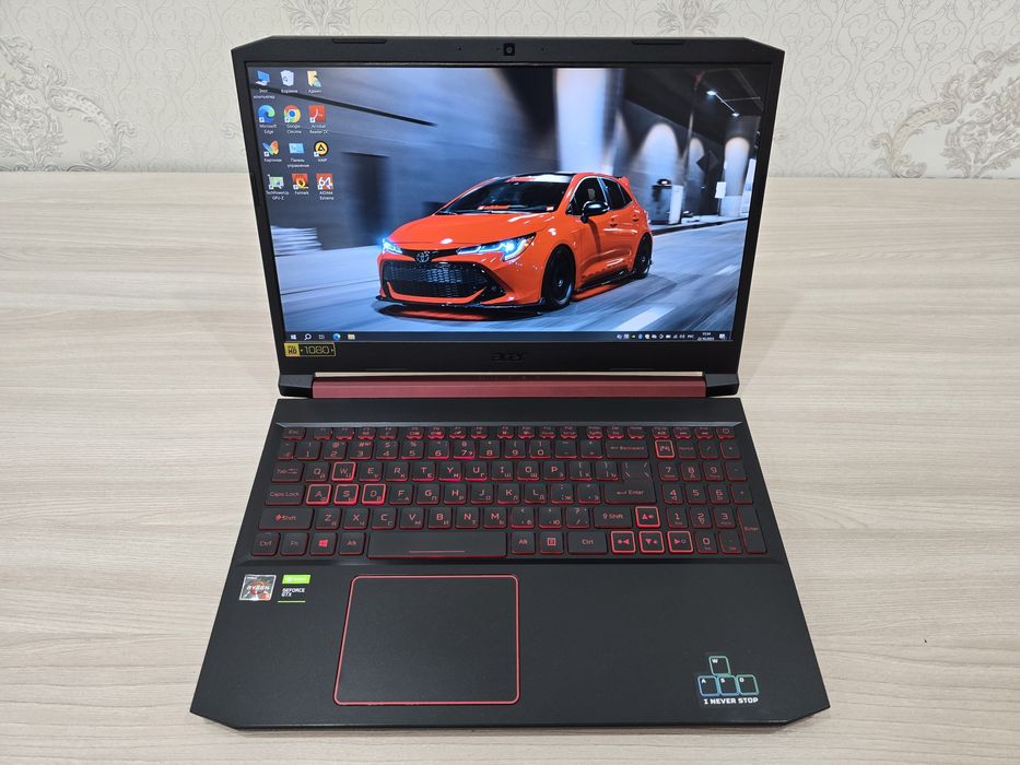 Acer Nitro, Ryzen 5, RAM 16Gb, GTX 1050Ti 4Gb, SSD 512Gb, Full HD