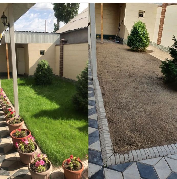 Газон екамиз палив монтаж киламиз ландшафт ктламиз