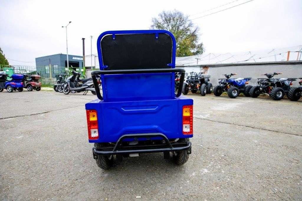 Електрическа Двуместна Триколка CARGO LUX 1500W - BLUE