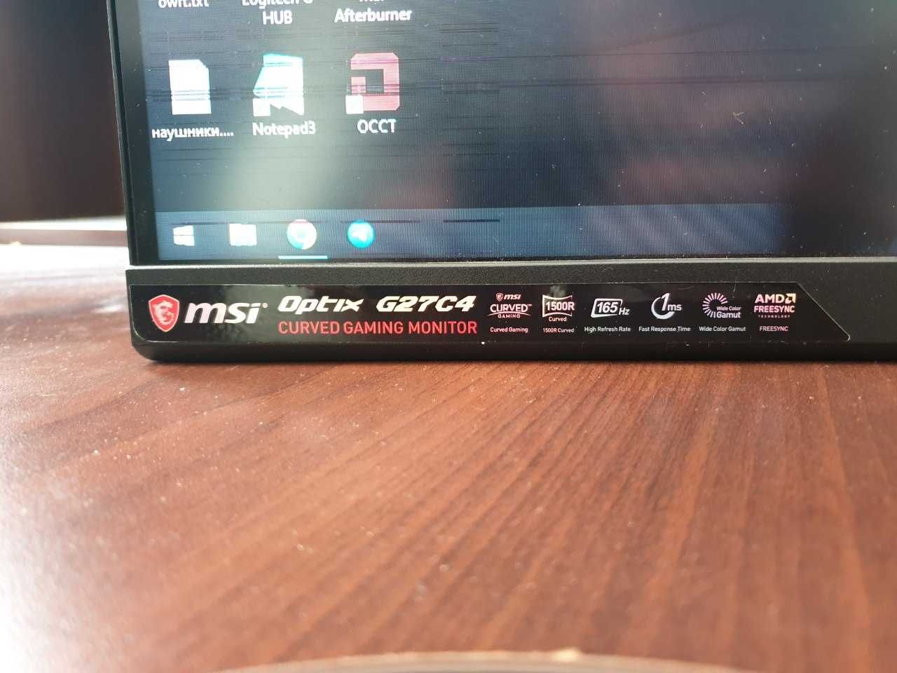 Продается монитор MSI OPTIX G27C4 (на запчасти)