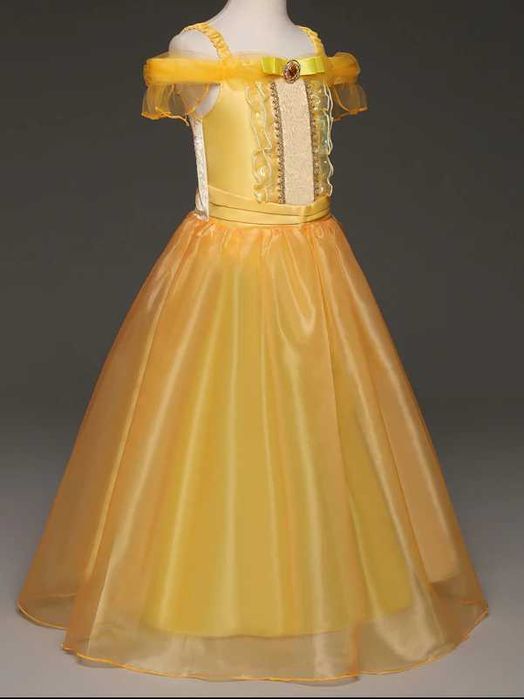 Rochie Rochita NOUA  printesa BELLE 2,3,4,5 ani