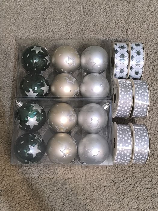 Globuri (72 buc)+panglică decorativă (12 buc)