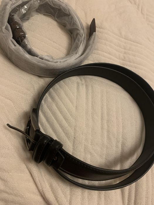 Настоящий кожанный мужской ремень