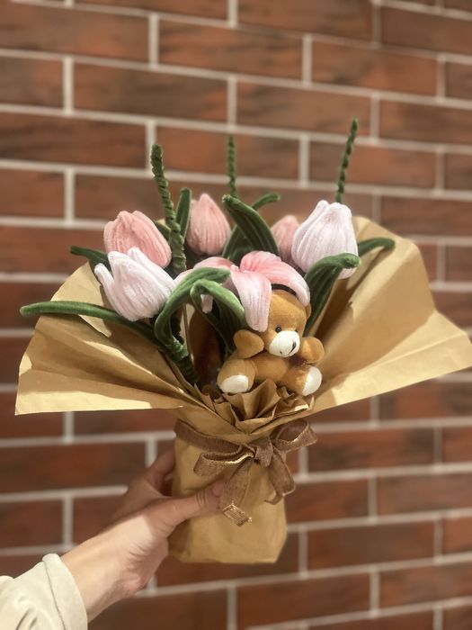 Букети от плюшени телчета