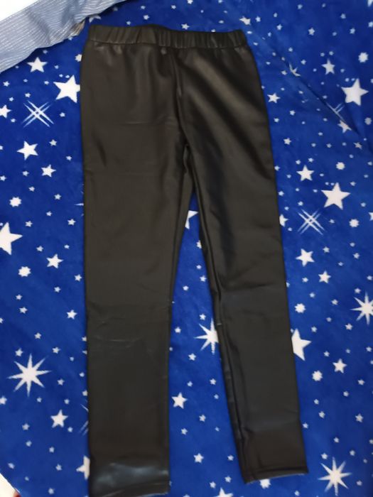 Colanti piele îmblăniti pentru fete