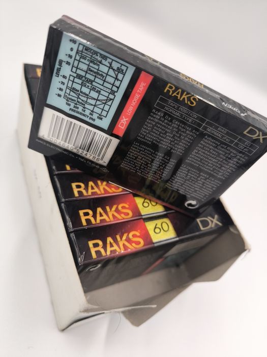Raks DX60 - casete audio sigilate - 10 bucati