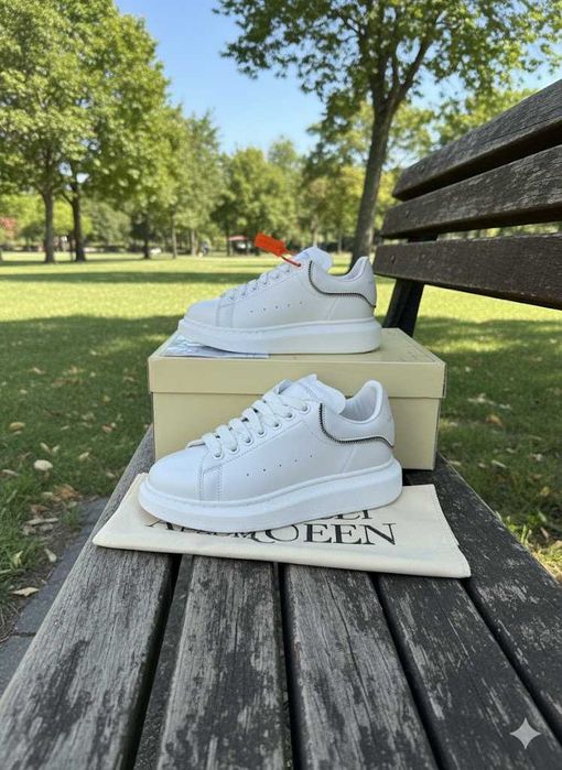 Adidasi Alexander Mc Q u e e n Zipper Alb - Produs Full Box